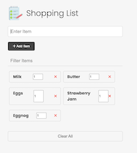 Shopping List